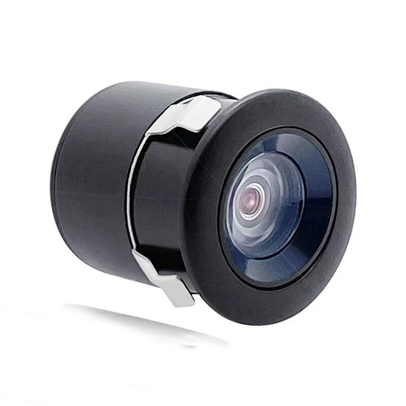 Kerek, 18,5 mm-es tolatókamerás tachográf 4 tűs hátsó kamera autó Starlight éjjellátó teljes hullámú lencsével