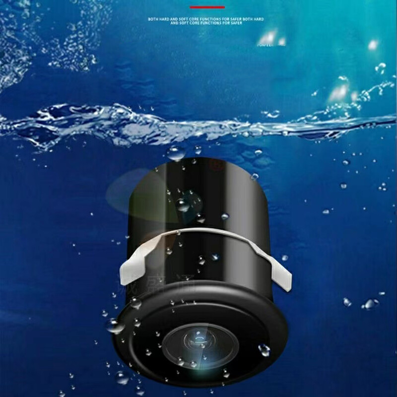 Kerek, 18,5 mm-es tolatókamerás tachográf 4 tűs hátsó kamera autó Starlight éjjellátó teljes hullámú lencsével