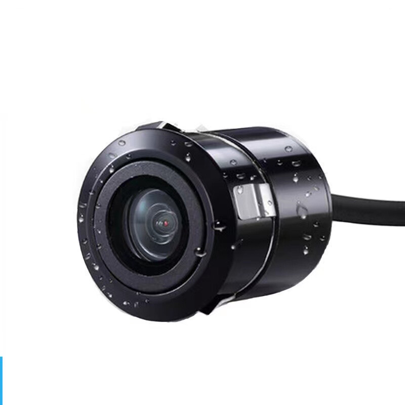 Kerek, 18,5 mm-es tolatókamerás tachográf 4 tűs hátsó kamera autó Starlight éjjellátó teljes hullámú lencsével