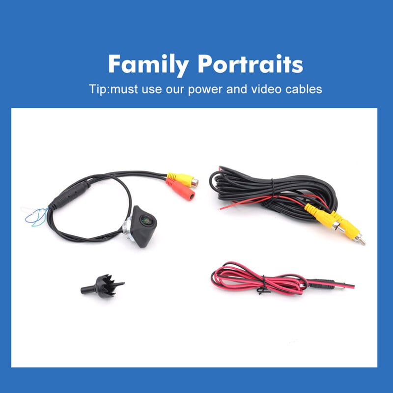 SMARTOUR 4K 1080P AHD CCD 180 grādu zivs acs objektīvs Metāla salmu cepures urbšana ar urbi 20 mm priekšējām un aizmugurējām automašīnu kamerām