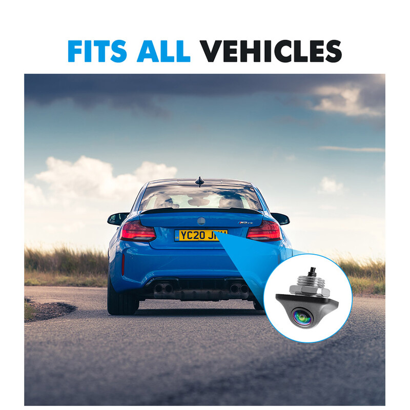 SMARTOUR 4K 1080P AHD CCD 180 grādu zivs acs objektīvs Metāla salmu cepures urbšana ar urbi 20 mm priekšējām un aizmugurējām automašīnu kamerām