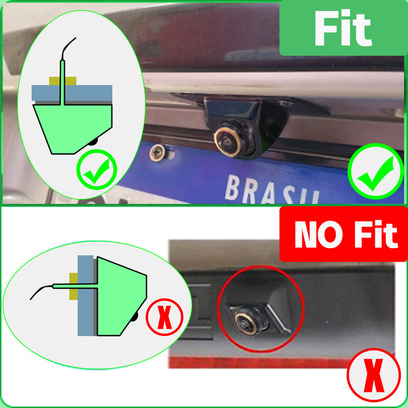Wondefoo Universal 1920*1080P autós hátlapi kamera AHD tolatókamera aranylencsés 180 fokos halszem éjszakai látás vízálló HD