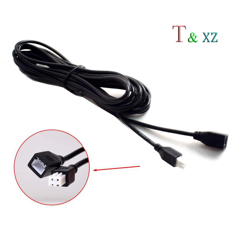 3,5 M 13,1 pēdu 2 kontaktu pagarinātāja kabeļa vads automašīnas atpakaļgaitas parkošanās sensoram, ūdensnecaurlaidīgs 4 gab.