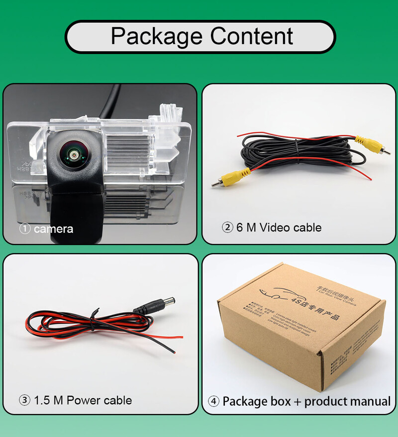 Volkswagen Jetta A6 1B MK6 2011 2012 2013 2014 2015 AHD 1080P 170° Fish Eye Vehicle atpakaļskata kamera HD Night Vision