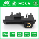 AHD 1080P 170° automobilio galinio vaizdo kamera su bagažinės rankena, skirta Volkswagen VW Passat Golf Polo B6 B7 Jetta Tiguan Touareg Audi A3 A4 A5 A6
