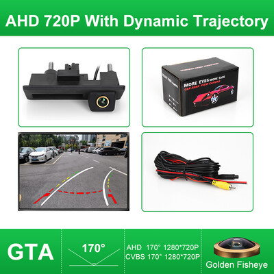AHD 1080P 170° automobilio galinio vaizdo kamera su bagažinės rankena, skirta Volkswagen VW Passat Golf Polo B6 B7 Jetta Tiguan Touareg Audi A3 A4 A5 A6