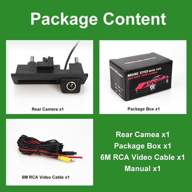 AHD 1080P 170°-os autó hátsó nézetű csomagtartókaros kamera Volkswagen VW Passat Golf Polo B6 B7 Jetta Tiguan Touareg Audi A3 A4 A5 A6 típushoz