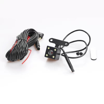 VGA galinio vaizdo veidrodinis objektyvas, 4PIN VGA vaizdo įrašas, 4 LED vandeniui atsparus fotoaparato objektyvas