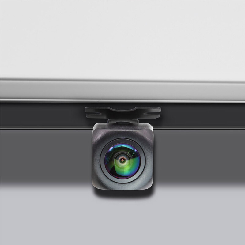 180 grādu 1080P AHD CCD universālā priekšējā kamera bez stāvvietas līnijas automašīnas priekšējā skata kamera parkošanās kamera bez spoguļa