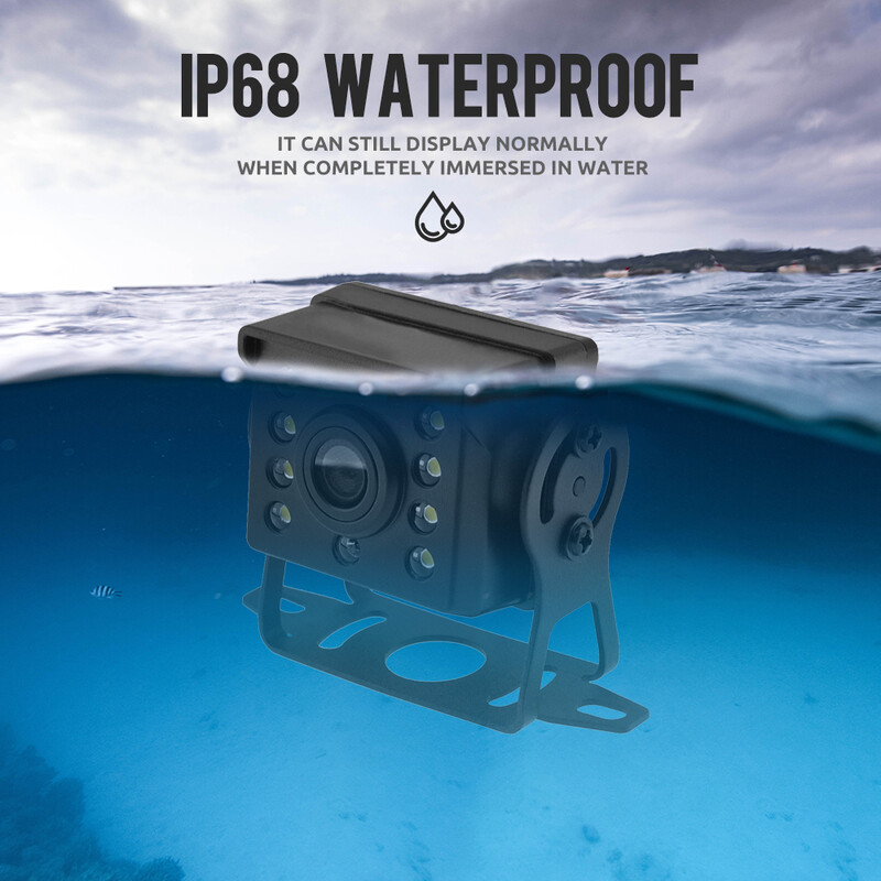 Cameră universală de vedere spate pentru mașină cu monitor de 5 inchi pentru camion Ecran HD LED Viziune nocturnă Impermeabil Paking Autobuz Securitate