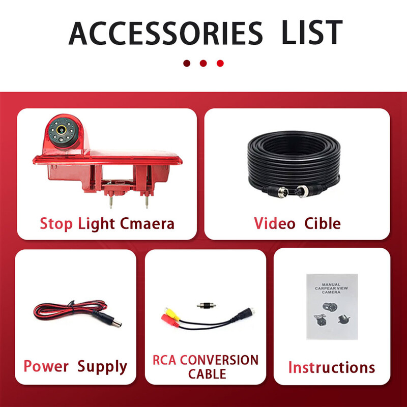 AHD1080P autó féklámpa tolató kamera OPEL VIVARO 2014 RENAUL Trafic 3 vízálló éjjellátó tolatókamera