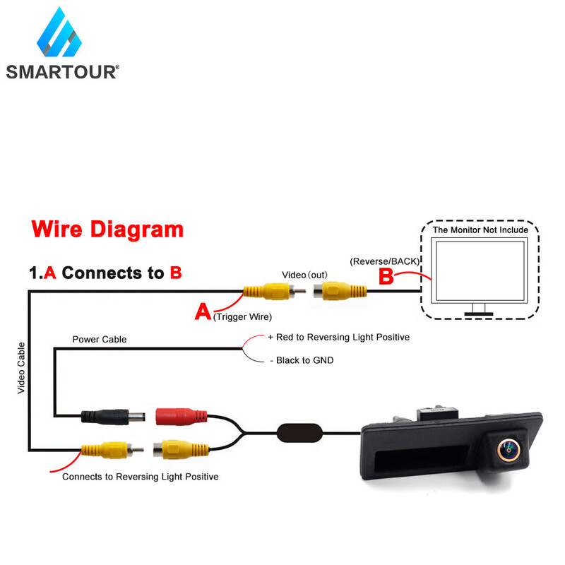 4K AHD 1920*1080P automašīnas aizmugurējā kamera priekš VW Passat CC B6 B7 Polo Skoda Octavia Tiguan Audi A4 B8 Q3 Q5 A5 A8 S5 A3 A6 C7 A7 A1