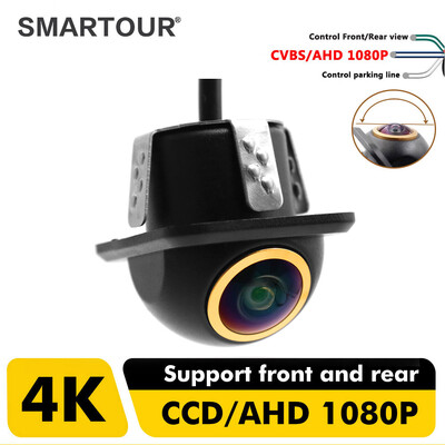 Smartour 4K AHD 1080P kuldobjektiiviga tagurduskaamera tahavaate auto öise nägemisega parkimis-CCD veekindel HD universaalne automaatne tagurdus