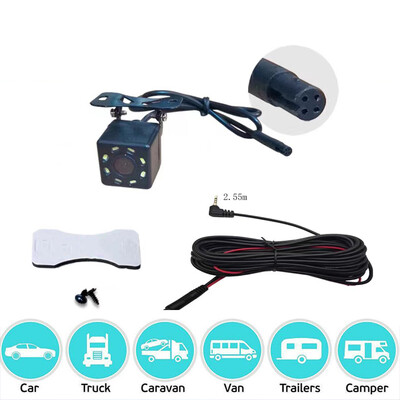 4 Pin HD auto tahavaatekaamera tagurpidi 12LED öövaate videokaamera lainurk 170 kraadi parkimiskaamera auto tarvikutele