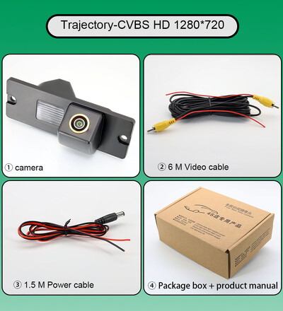 AHD 1080P 170° Golden FishEye atpakaļskata kamera Mitsubishi Pajero/Montero/Shogun 2006-2014 Car HD Night Vision ūdensizturīga