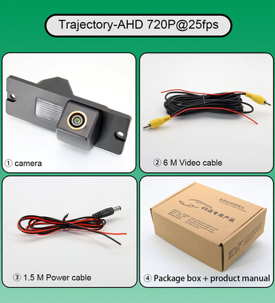 AHD 1080P 170° Golden FishEye atpakaļskata kamera Mitsubishi Pajero/Montero/Shogun 2006-2014 Car HD Night Vision ūdensizturīga