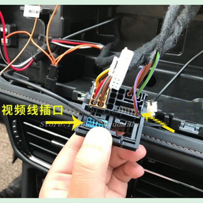 Automašīnas aizmugures skata kameras bagāžnieka roktura kamera VW Jetta MK7 Bora 2019-2023 atpakaļgaitas kamerai RCA un oriģinālajam ekrānam