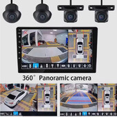 360° panoraamkaamera AHD1080P HD taga / ees / vasak / parem 360 panoraamtarvikud auto android raadio multimeedia jaoks