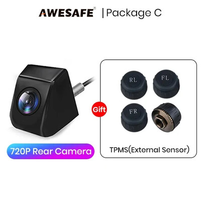 AWESAFE auto tahavaatekaamera 960P eraldusvõimega veekindel 120° lainurk tagurpidi parkimiskaamera AWESAFE DVD jaoks