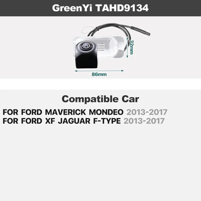 Dynamic Track AHD auto tahavaatekaamera Ford Focus 2 Sedaan C-Max Mondeo MK2 Fiesta Kuga S-MAX Transit Escape Jaguar Maverick jaoks