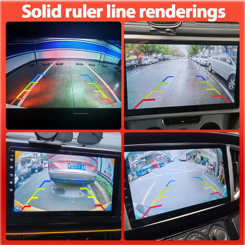 HD hátsó kamera Ford Fiesta MK8 HB 2017 2018 2019 2020 2021 2022 csomagtartó fogantyú tartalék parkoló tolatókamera Golden Fisheye