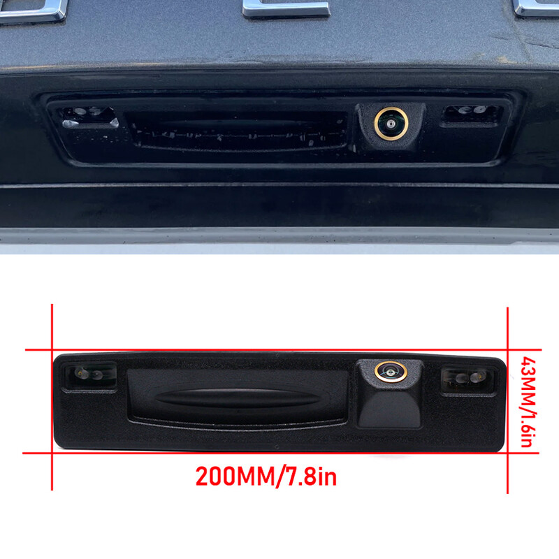 CCD automašīnas atpakaļskata kameras bagāžnieka roktura kamera, ūdensnecaurlaidīga Ford Puma 2019 2020 2021 bagāžnieka roktura rezerves stāvvietas atpakaļgaitas kamerai