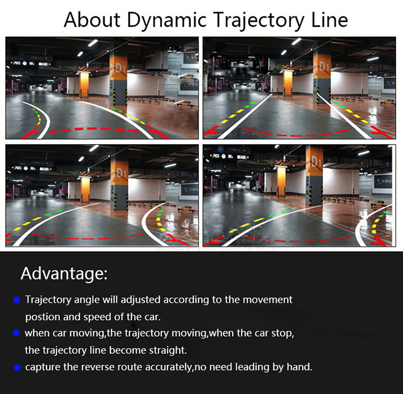 Dinamikus pályával vízálló full hd kamera Toyota camry 2007 2012-hez