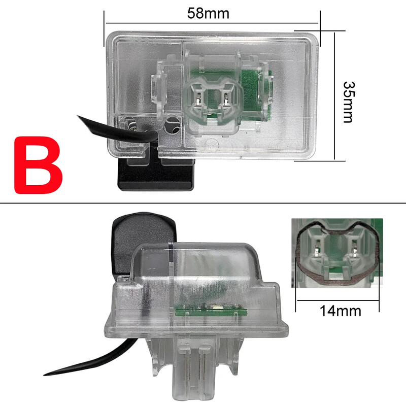 BOQUE 170 grādu 1280 x 720P HD AHD automobiļa atpakaļskata kamera, kas paredzēta Mazda CX-5 CX-9 CX 5 9 Mazda6 Wagon GJ 2013-2020