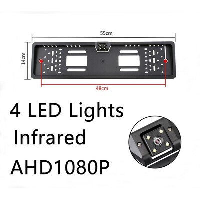 Bornwin 4/8 LED parkimisabi komplekt infrapunavalgus öönägemine Euroopa auto numbrimärgi raam auto tahavaatekaamera