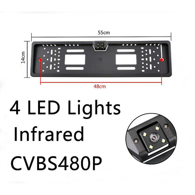 Bornwin 4/8 LED parkimisabi komplekt infrapunavalgus öönägemine Euroopa auto numbrimärgi raam auto tahavaatekaamera
