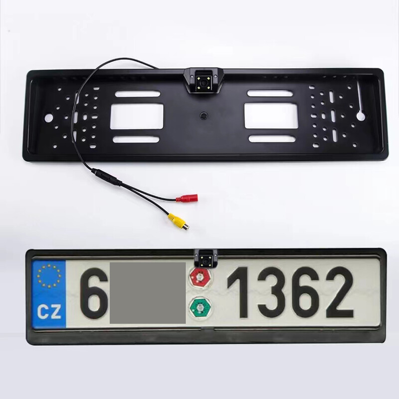 Bornwin 4/8 LED stāvvietas palīdzības komplekts infrasarkanās gaismas nakts redzamības Eiropas automašīnas numura zīmes rāmis automašīnas atpakaļskata kamera