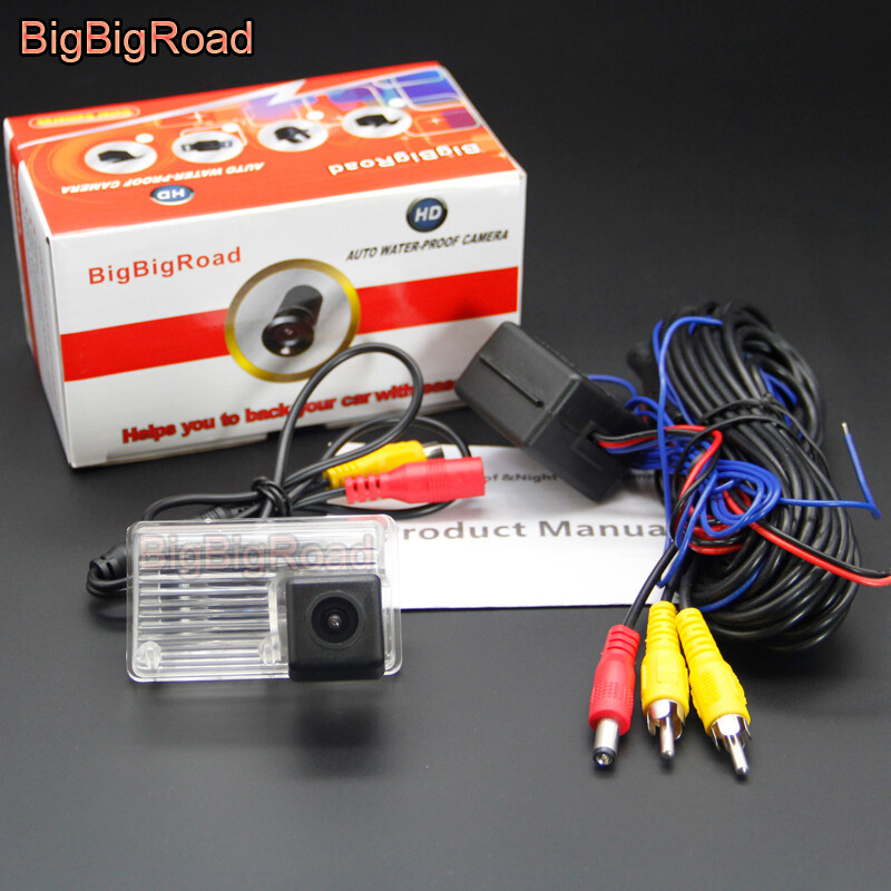 BigBigRoad automašīnas atpakaļskata kamera Toyota Corolla EX E120 E130 9. paaudzes nakts redzamības ūdensizturīga CCD parkošanās rezerves kamera