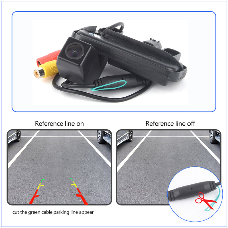 Vezetékes csomagtartó fogantyús kamera Mercedes Benz E osztályhoz E200 E260 E300 E350 E63 W212 C207 W207