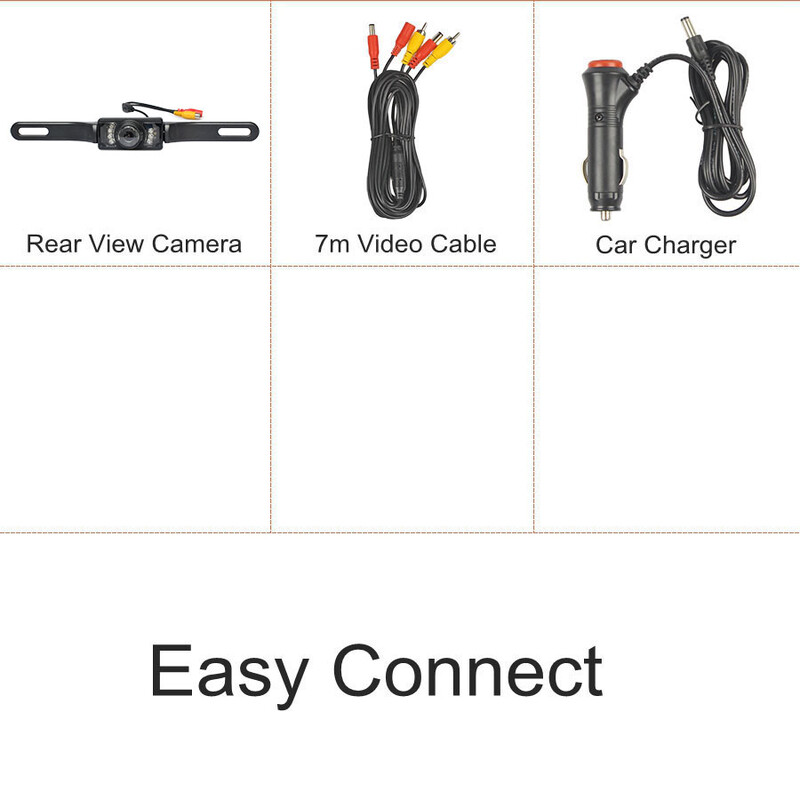 DIYSECUR ūdensnecaurlaidīga numura zīmes rāmja automašīnas kamera IR nakts redzamības autostāvvieta aizmugures skata rezerves kamera