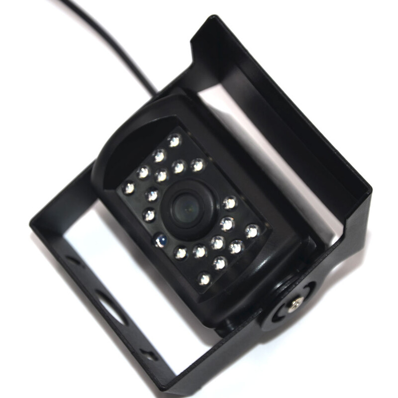 Parkoló CCD HD tolatókamera teherautó utánfutó pickupokhoz lakóautó tartalék nagy teherbírású 18 LED IR éjszakai látás vízálló jármű