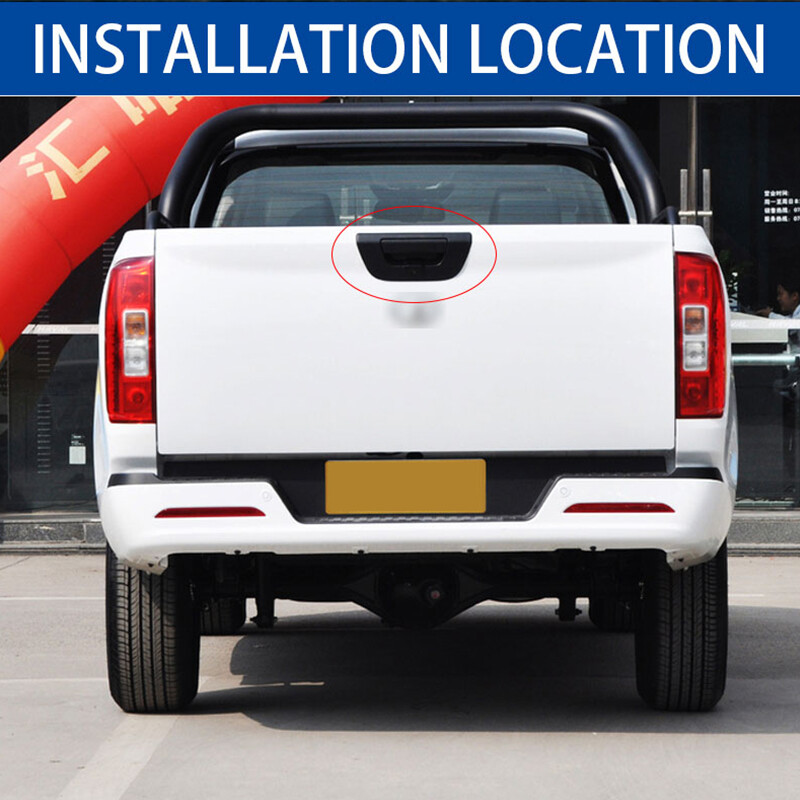 CVBS NTSC pikapa bagāžas nodalījuma durvju roktura atpakaļgaitas kamera Great Wall POER ūdensizturīgai nakts redzamības rezerves kamerai