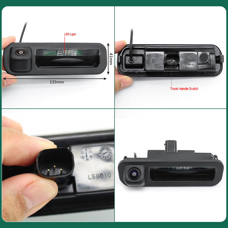 GreenYi 170 grādu 1920 x 1080 p AHD bagāžnieka rokturis automašīnas atpakaļskata kamera Ford Focus 3 MK3 C MAX transportlīdzekļa nakts redzamībai atpakaļgaitā