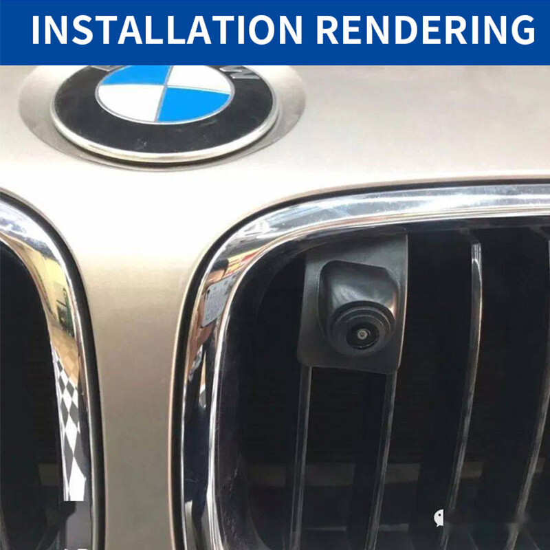 AHD autós elölnézeti kamera széles látószögű éjszakai vízálló első rácsos kamera BMW 5-ös sorozathoz 2014 2015 2016 2017