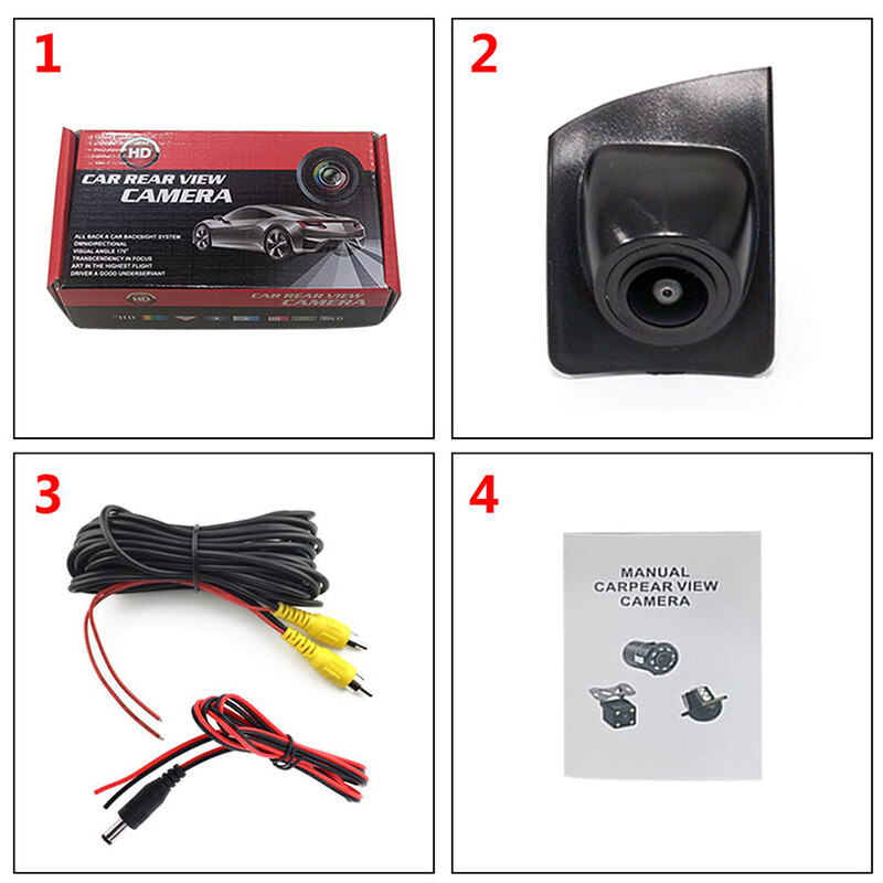 AHD autós elölnézeti kamera széles látószögű éjszakai vízálló első rácsos kamera BMW 5-ös sorozathoz 2014 2015 2016 2017