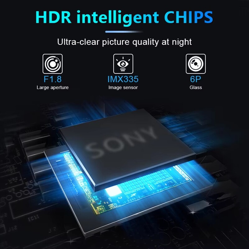 GcPaSr AHD 1920x1080P automašīnas aizmugures skata kamera 200° Fisheye Golden Lens Full HD nakts redzamības transportlīdzekļa aizmugure Automašīnas atpakaļgaitas priekšējā kamera