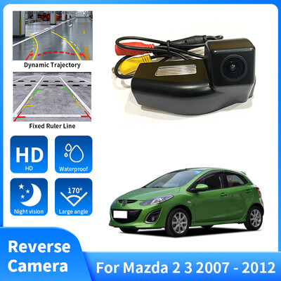 Auto veekindel HD tahavaatekaamera Auto jälgimissüsteem parkimissüsteem Mazda 2 3 2007 2008 2009 2010 2011 2012 tagurpidi seire