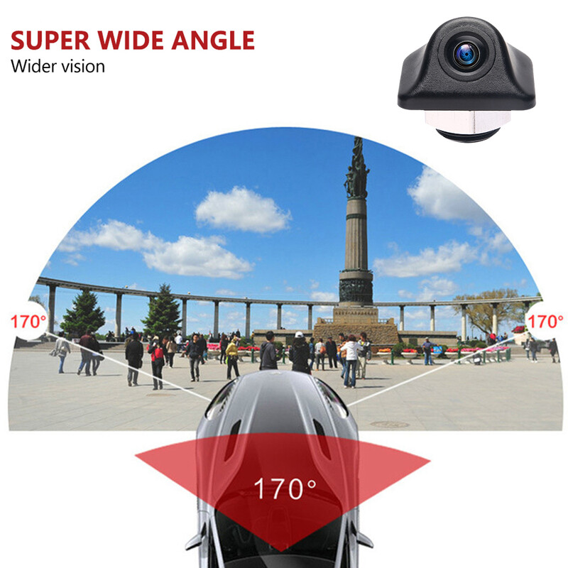 ODOMY éjjellátó autós tolatókamera univerzális hátsó parkoló tolatókamera vízálló 170 széles látószögű HD színes kép