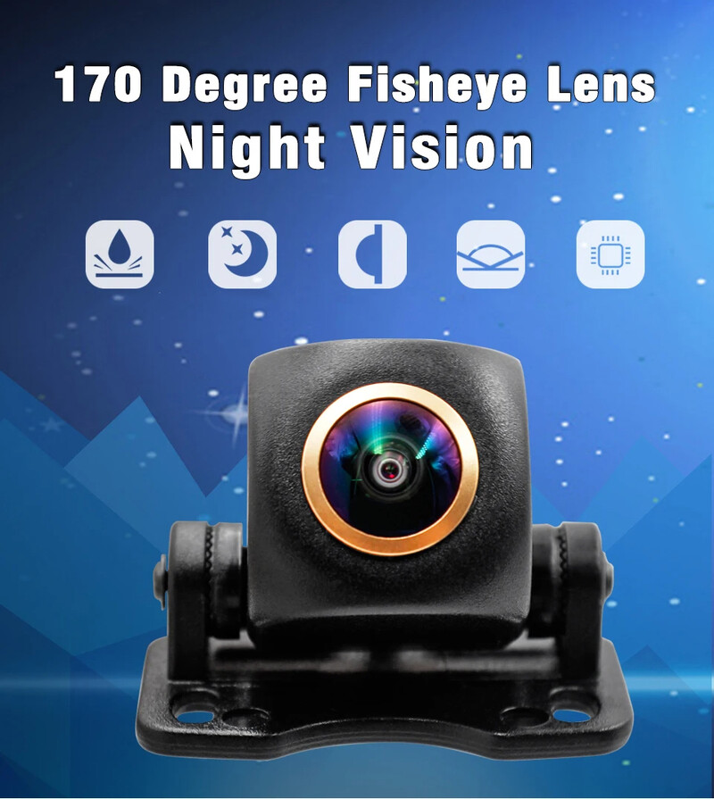 1080P Ultra tiszta, széles látószögű tolatókamera - Autó hátrameneti parkolásfigyelő kamera SUV-hoz, járművekhez, pickuphoz, lakókocsihoz, traktorhoz