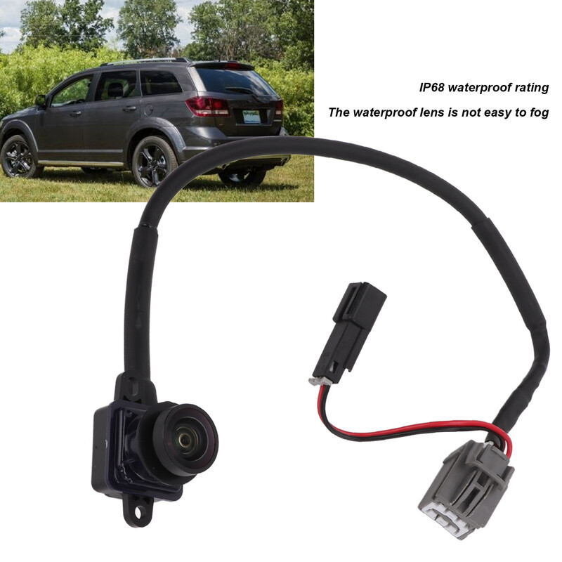 Rezervna kamera Kamera za vožnju unatrag Kamera za stražnji pogled 56054158AB Jasna slika IP68 Vodootporna zamjena za JOURNEY 2011-2020