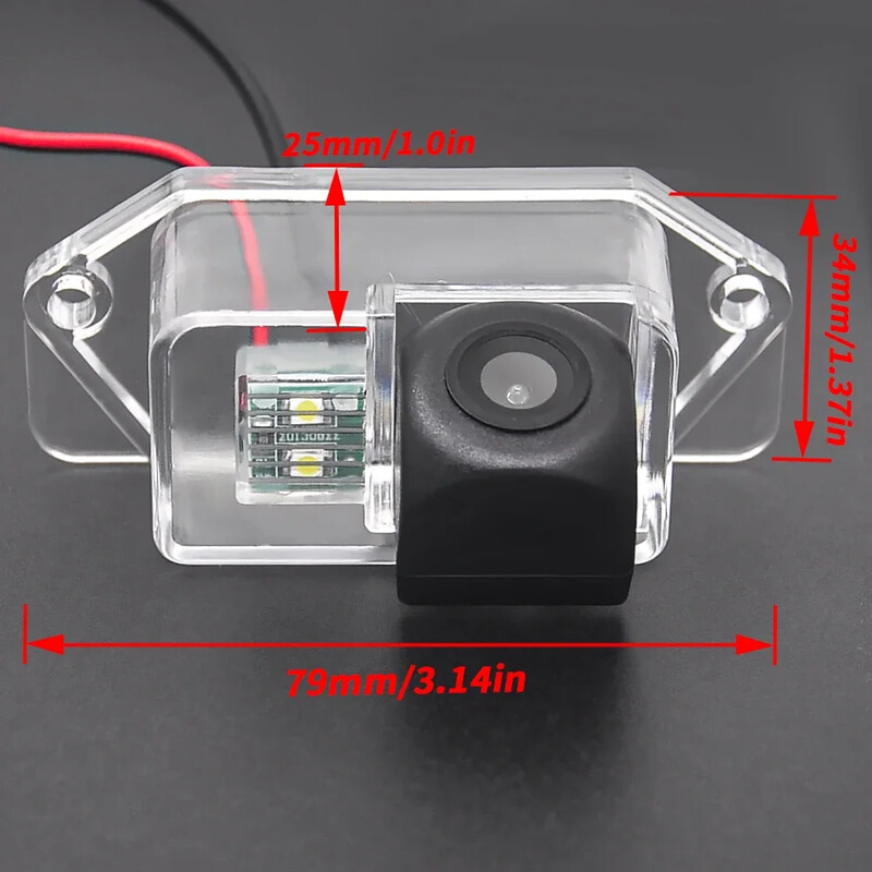 170 fokos HD 1080P AHD halszem speciális jármű tolatókamera MITSUBISHI lándzsához Vízálló IP67