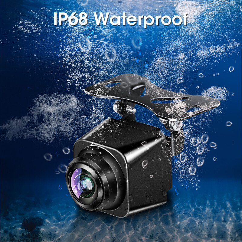 Vtopek 170° AHD 1920x1080P universāla automašīnas atpakaļskata kamera Golden Fisheye objektīva leņķa regulēšana Night Vision IP68 ūdensizturīgs