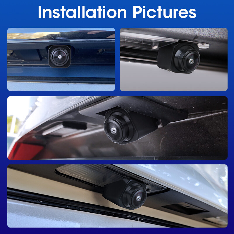 Vtopek 170° AHD 1920x1080P universāla automašīnas atpakaļskata kamera Golden Fisheye objektīva leņķa regulēšana Night Vision IP68 ūdensizturīgs