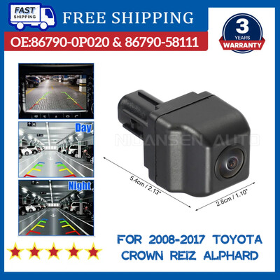 86790-0P020 Galinio vaizdo atbulinės eigos kamera Automobilio galinio statymo pagalbinė atbulinės eigos kamera, skirta Toyota Alphard Crown Reiz 2008-2017 86790-58111