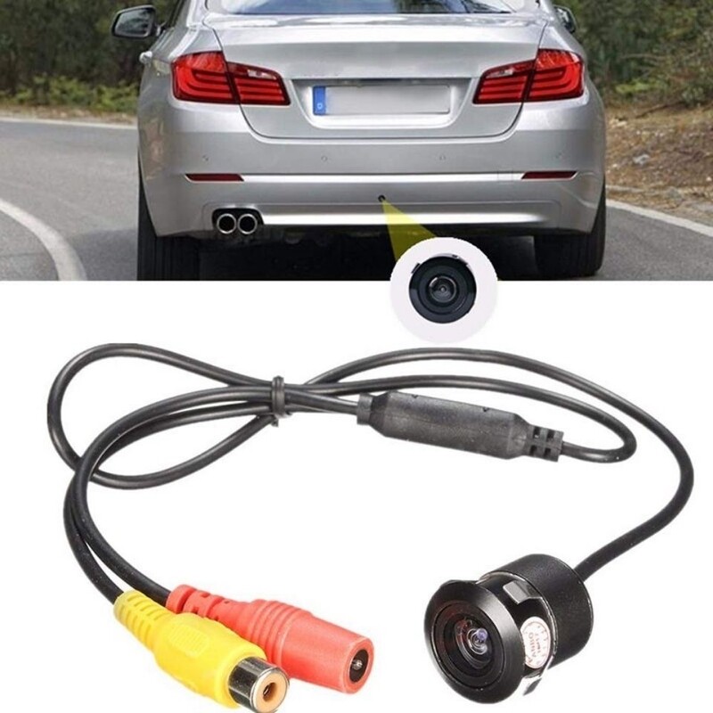 Mini CCD 18,5 mm automašīnas platleņķa drošība atpakaļgaitas stāvvietā atpakaļskata kameras kamera ar urbi, bezmaksas piegāde