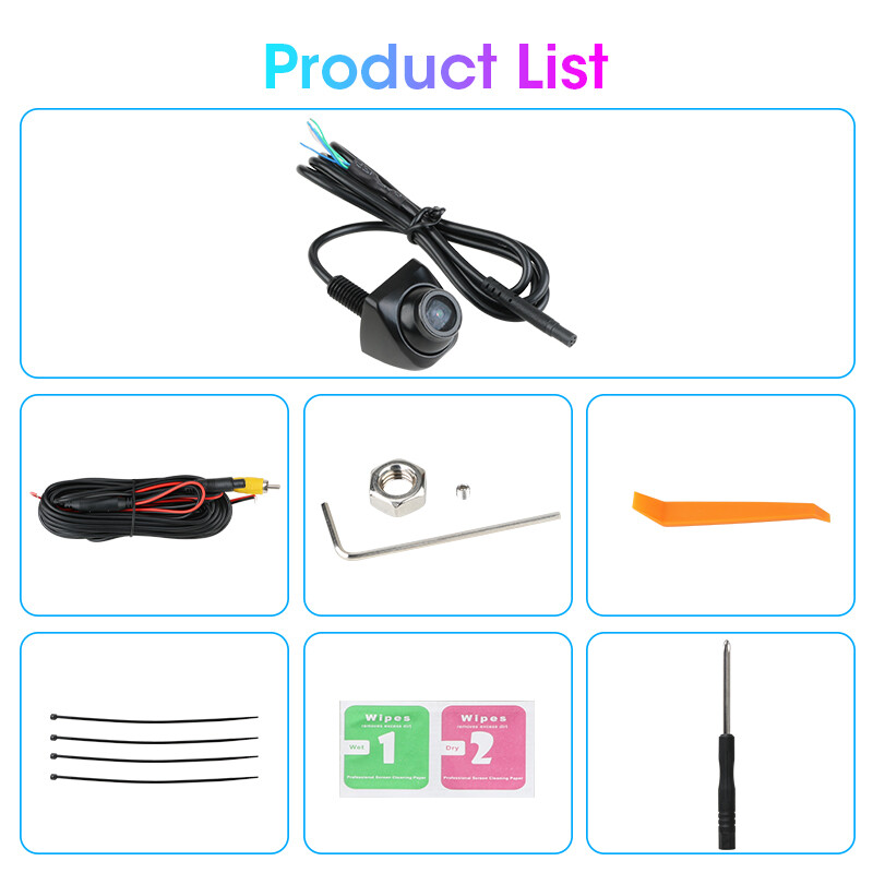 JMCQ 170° 1920x1080P automašīnu transportlīdzekļa AHD atpakaļgaitas kameras zivs acs objektīvs Starlight nakts redzamības transportlīdzekļa universālās transportlīdzekļa aizmugurējās kameras